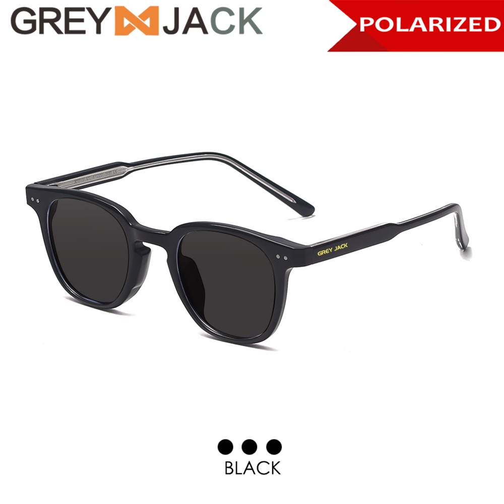 Grey Jack Kacamata Hitam Sunglasses Polarized Anti UV400 Kotak TR90+ACETATE Simple Fashion Pria dan Wanita Keren 9078