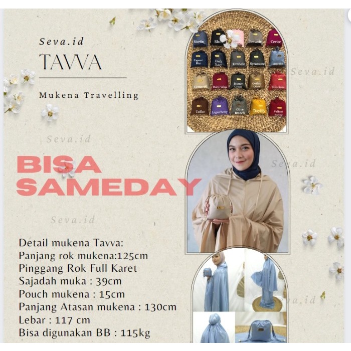 MUKENA TAVVA ORIGINAL MUKENA TAVVA MUKENA MINI TAVVA TERMURAH