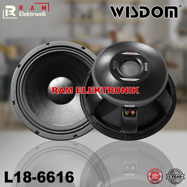 Komponen Speaker 18 Inch WISDOM L18-6616 / 18 6616 Coil 5 Original