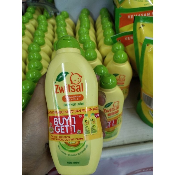 BELI 1 GRATIS 1 ZWITZAL BABY HAIR LOTION 100ML + 100ML (Dapat 2)