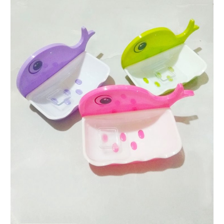 Tempat Sabun Mandi Karakter/Wadah Sabun Tempel Dinding/Tempat Sabun Mandi Batang