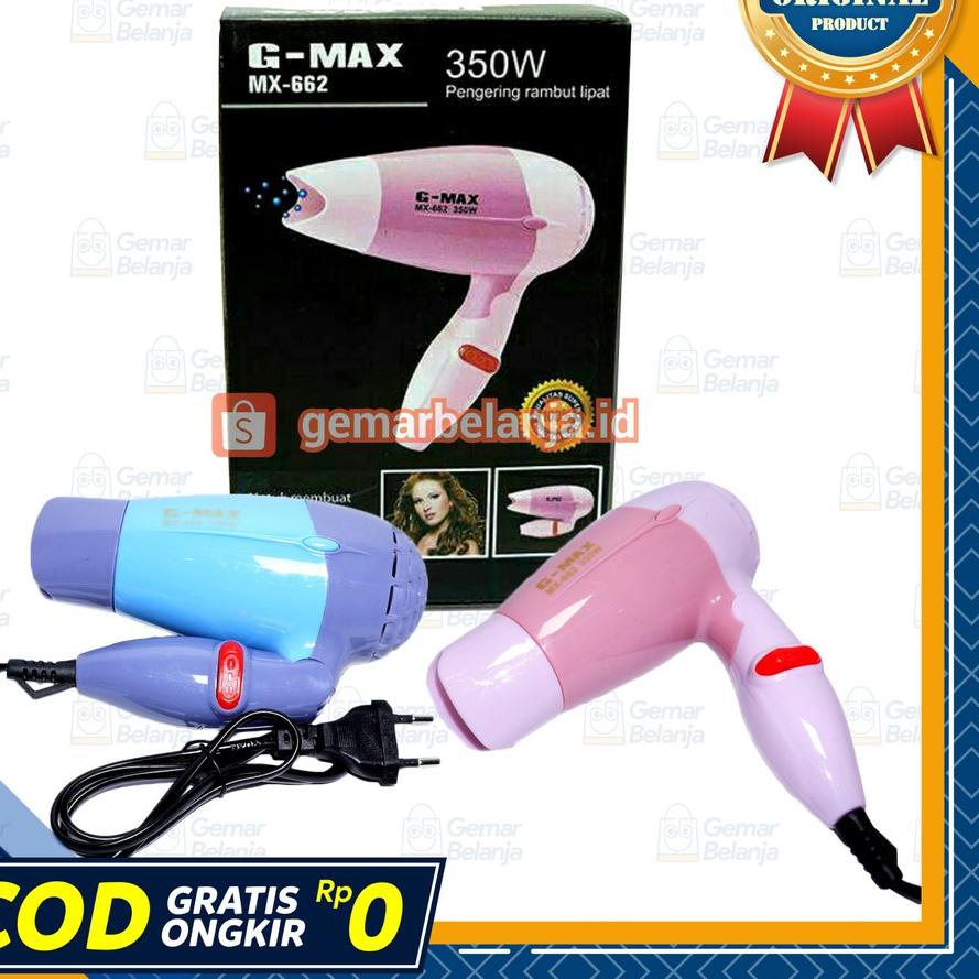 COD✔️✔️gemarbelanja.id GMAX Hair Dryer Mini Lipat Low Watt hairdryer pengering rambut Ukuran Kecil 3