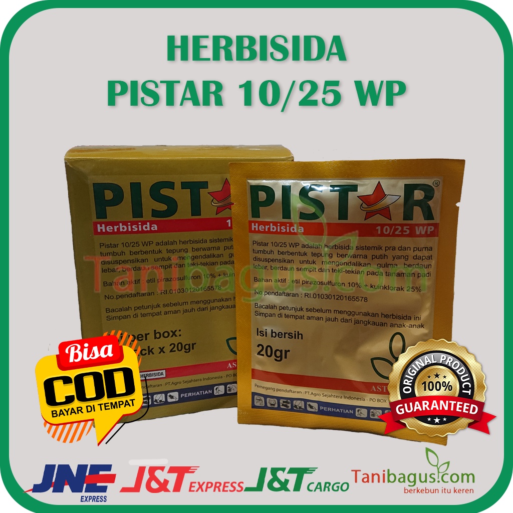 HERBISIDA PISTAR 10/25 WP - 20gr , 100gr