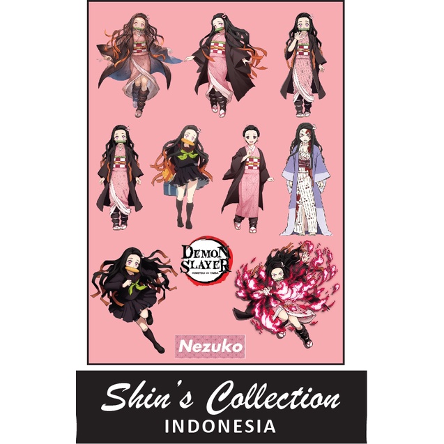 

Sticker stiker Nezuko solo demon slayer 1 pc