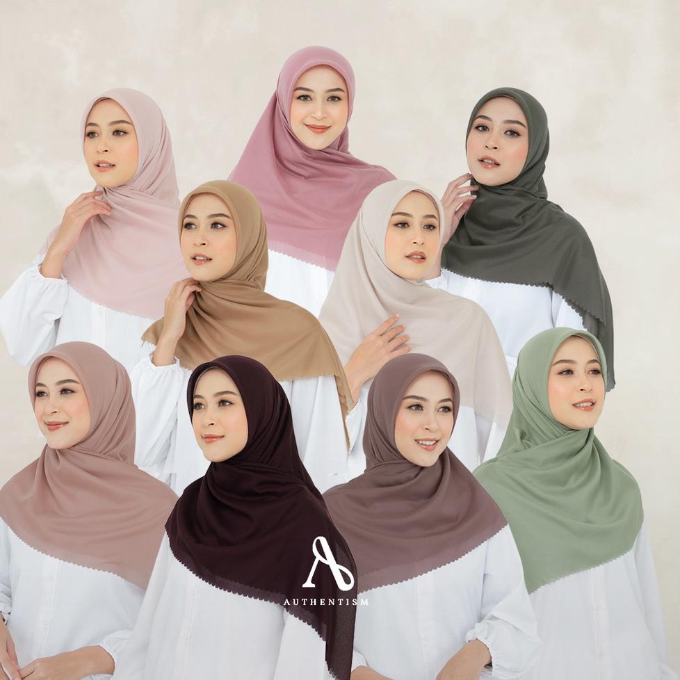 SALE TERBATAS AUTHENTISM ID RACHITA SERIES NEW SHADES KERUDUNG SEGI EMPAT POLOS VOAL ULTRAFINE PREMI