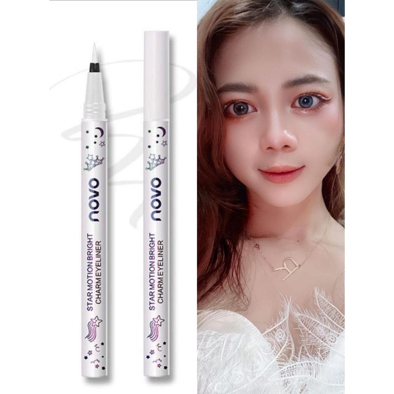 rcsbeauty ✅ BACA DESKRIPSI ~ NOVO eyeliner cair waterproof eyeliner bentuk spidol Novo eyeliner warna putih