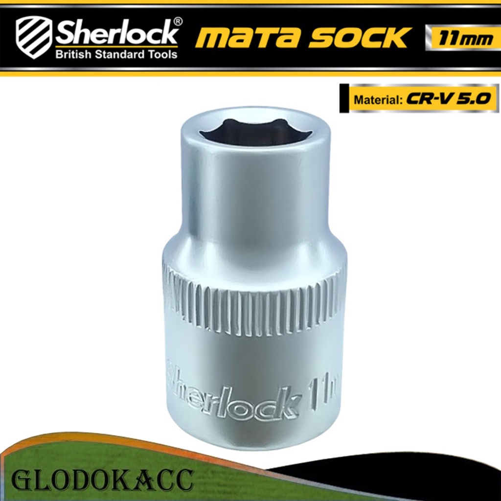 Kunci Shock 11 mm 6 PT / Sherlock Mata Sok/Sock 1/2 inch