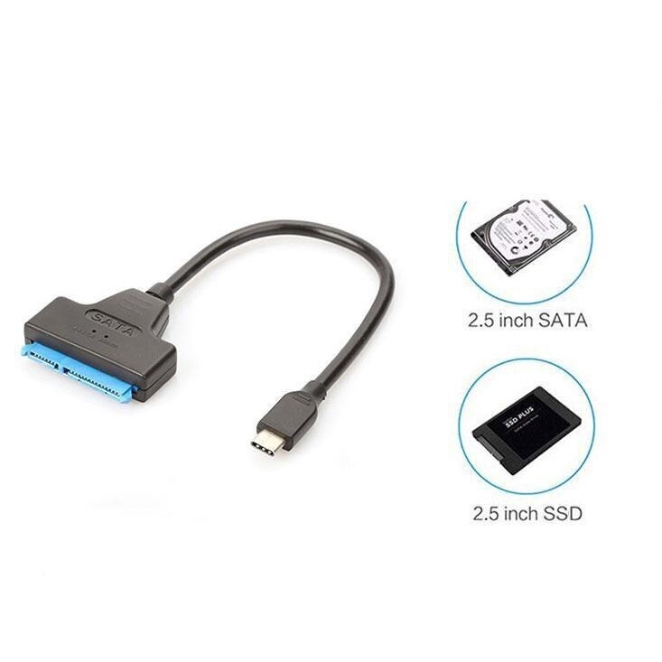 SATA to USB Type C 3.1 HDD SSD Adaptor - YW-4072 - Black