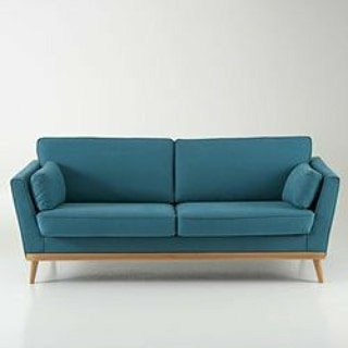Sofa 2 Seater Rangka Kayu Jati Desain Retro Furniture | Sofa Cafe Desain Custom Chusion