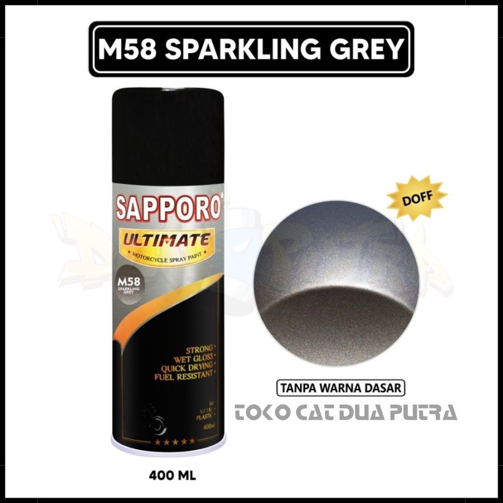 Cat Semprot / Cat Aerosol Sapporo Ultimate 400 ml M58 Sparkling Grey (Doff)