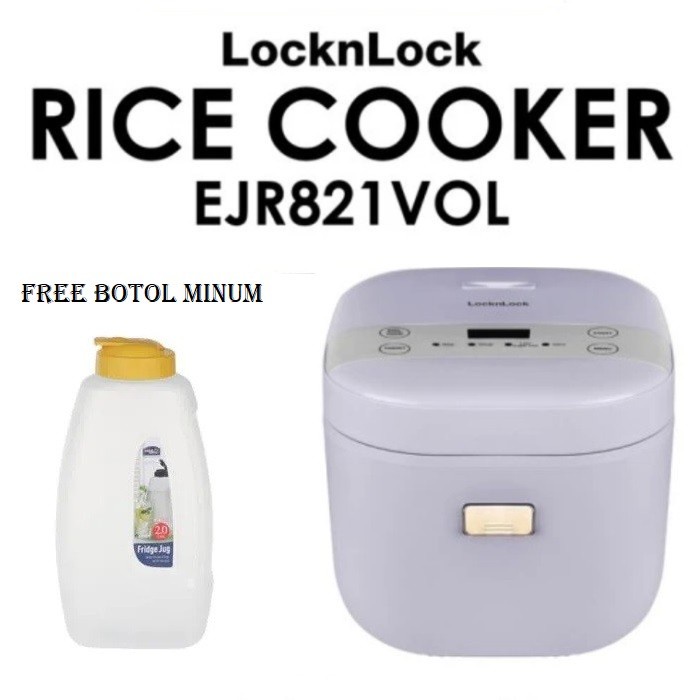Lock n Lock EJR821VOL Rice Cooker 0.8Liter Low Sugar Carbo ORIGINAL