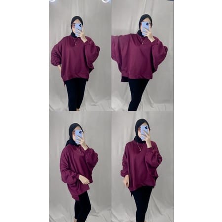 JOEY BATWING XXXL OVERSIZE SWEATER OBLONG WANITA BIGSIZE | SWEATER POLOS JUMBO