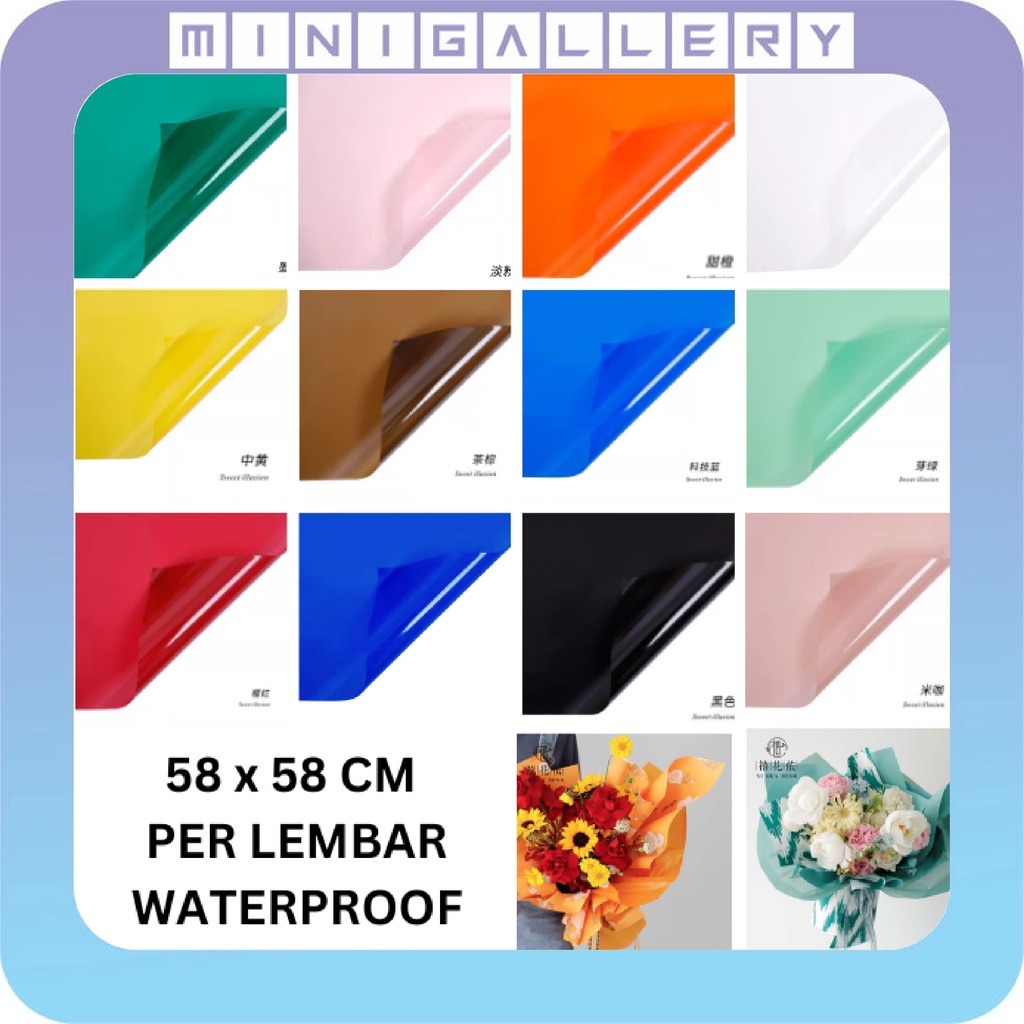 

COD Kertas Buket Bunga Kilat Kertas Cellophane Kertas Bunga Buket Flower Wrapping KB6193