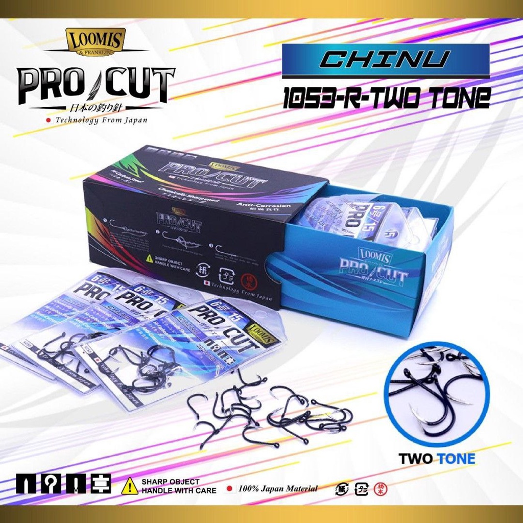 Kail Pancing Laut Anti Korosi LOOMIS PRO CUT CHINU 1053-R Two Tone
