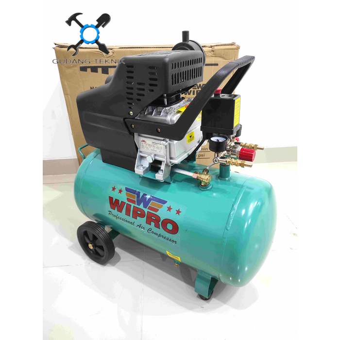 Kompresor Angin Udara LISTRIK 50 Liter 2Hp GEMINI 500 WIPRO / Electric Air Compressor Angin Compresor Udara Direct 50 Liter GEMINI 500 WIPRO