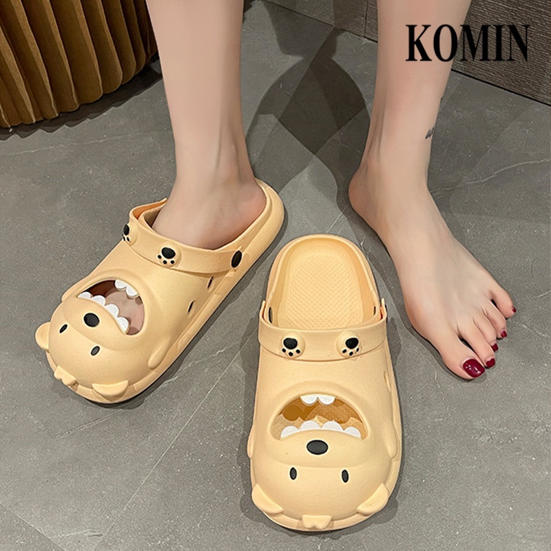 Sandal Beruang Wanita Dewasa Eva Lembut Sandal Rumah Ringan Nyaman Korea Selatan Dalam Kamar Mandi Size 36-41