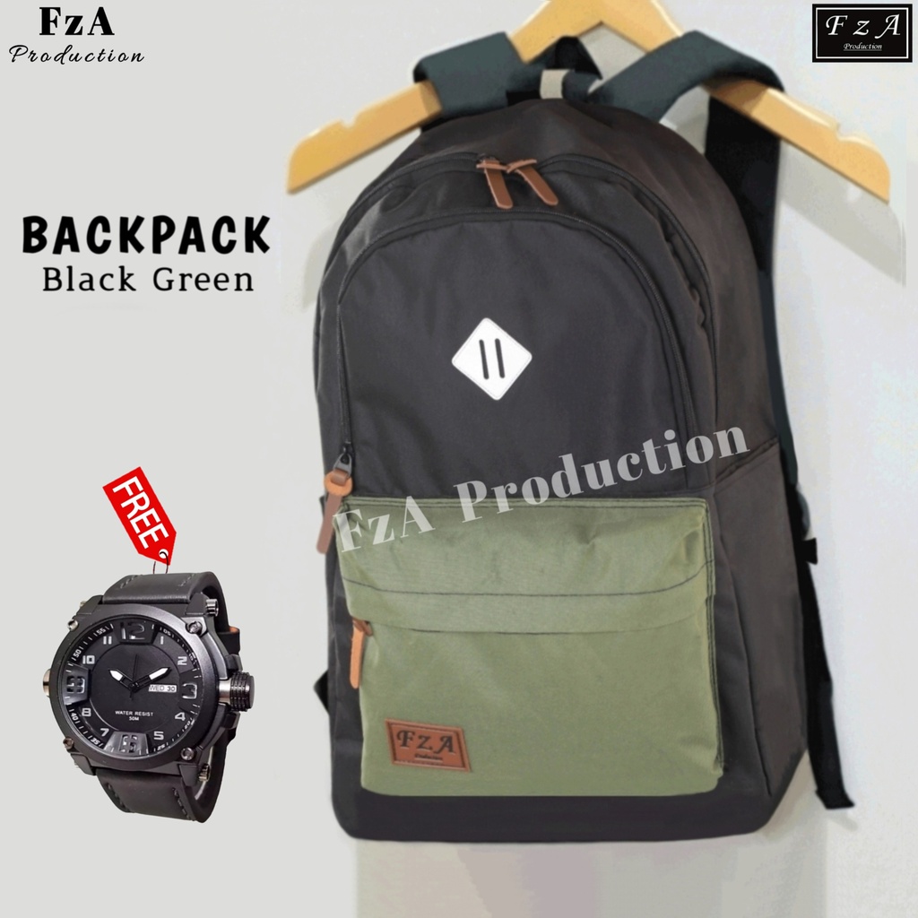 FzA Official - Tas Ransel Gendong Laptop Distro Sekolah Kuliah Pria Wanita Backpack Murah Original Tas Punggung Laptop - BDFQS