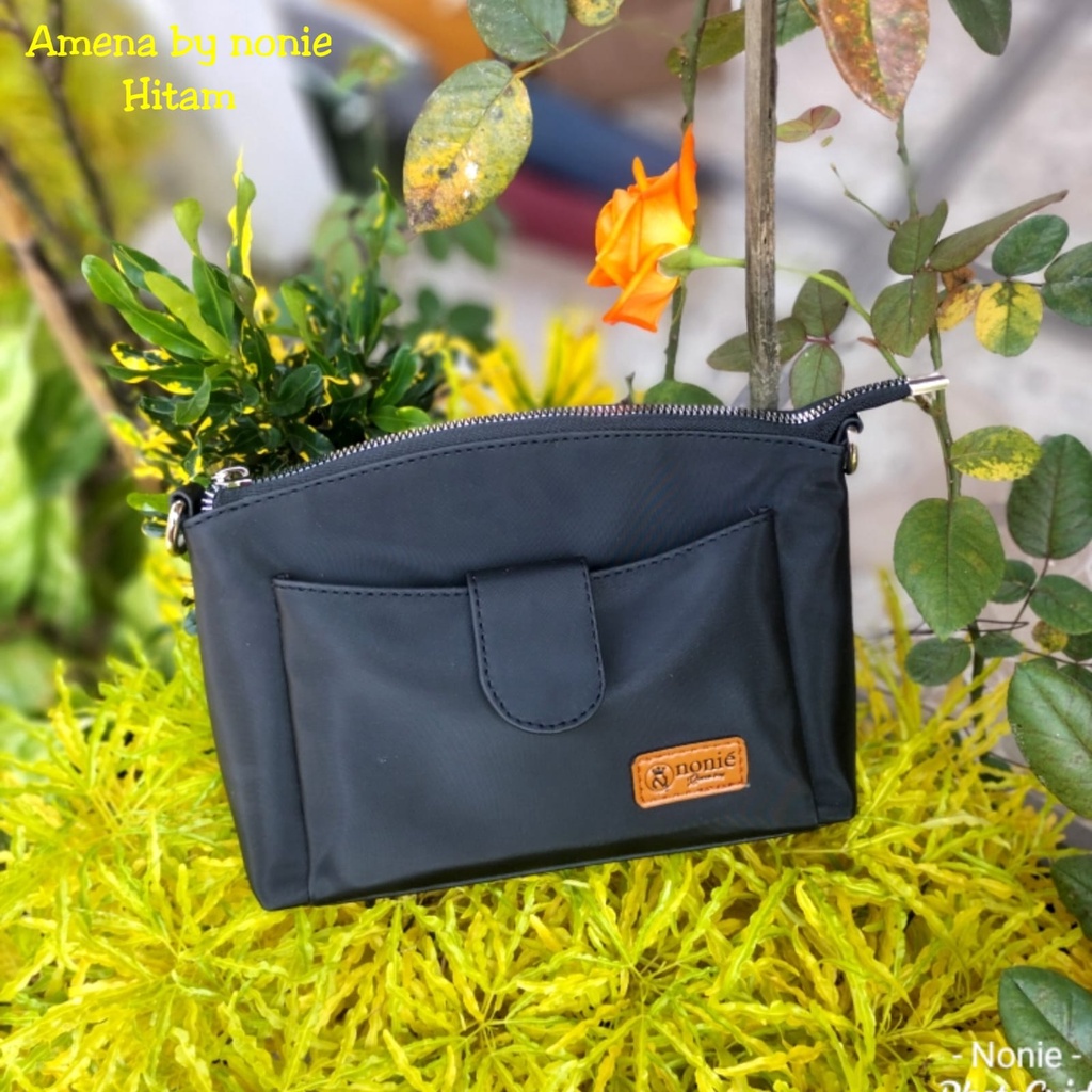 TAS SLEMPANG AMEENA BY NONIE 100% REALPICT SLINGBAG  TAS WANITA