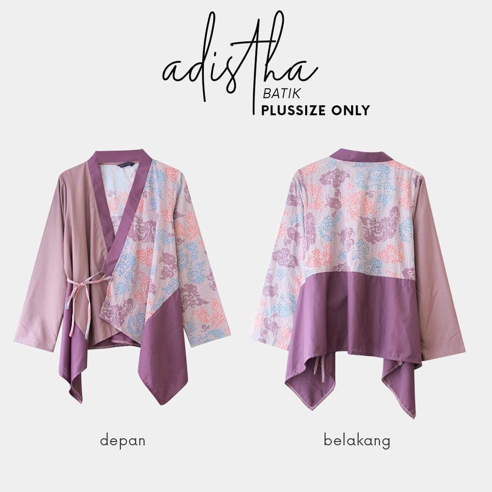 CHEKOUT Bigissimo - Adistha Batik | Atasan Blouse Batik Big Size Jumbo