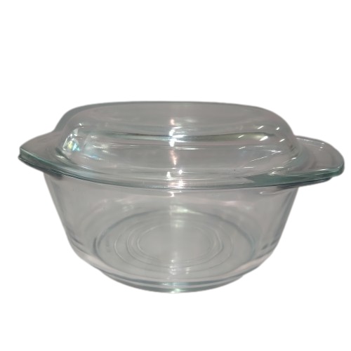 [2pcs] Mangkok Kaca Bening Tutup Kaca Bening | Mangkok Kaca Kecil Bening Tutup Kaca Bening | Mangkok