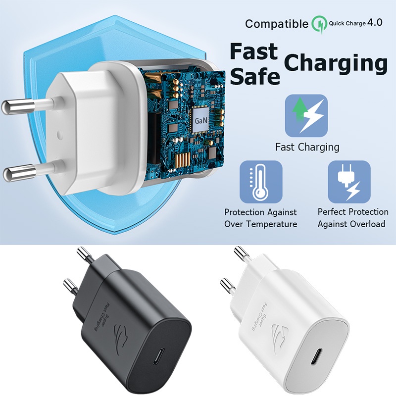 25W USB C Charger PD 3.0 Fast Charging Adapter Type C Charging Plug Quick Charger Sumsung USB C Power Supply for iPhone 14 USB C Power iPhone Charger Adapter