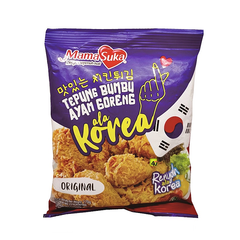 

TEPUNG BUMBU | MAMA SUKA TEPUNG BUMBU AYAM GORENG ALA KOREA 170G