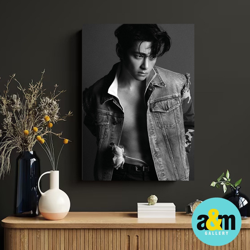 Poster Kayu KIM TAEHYUNG V BTS E L L E Edition I Hiasan Dinding Dekorasi Kamar I Poster Kayu K-POP Dekorasi Kamar - A&amp;M