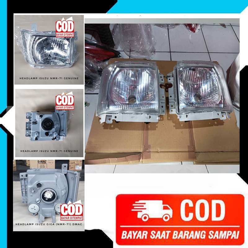 HEAD LAMP LAMPU DEPAN MOBIL ISUZU GIGA ELF NMR71
