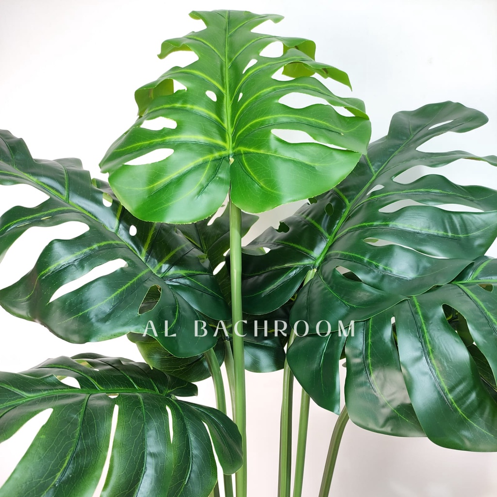 POHON ARTIFICIAL DAUN MONSTERA MY 100CM RB6052 PLASTIK DEKORASI RUMAH POHON PALSU DAUN PLASTIK HOME DECOR