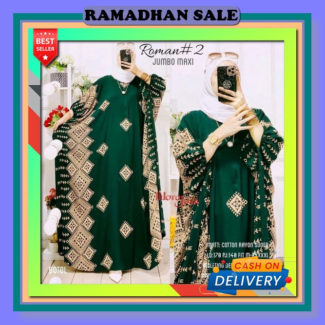 Saima Kaftan / Dress Kaftan Wanita Bahan Ceruty Babydoll Aksen Renda / Fashion Muslim Kekinian / Hob