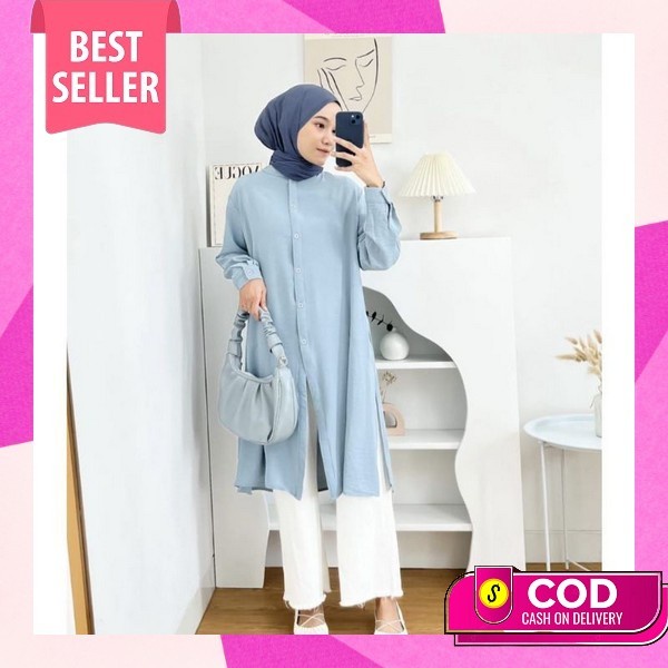 Tunik Terbaru Luri Shakila Syari Remaja Midi Kekinian Atasan Wanita Atasan Tunik U7O7 Kualitas Premi