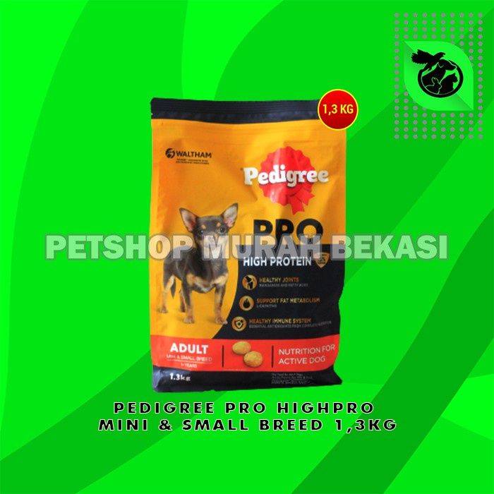 Makanan Anjing Pedigree Small Mini Breed Dog Food 1.3 KG
