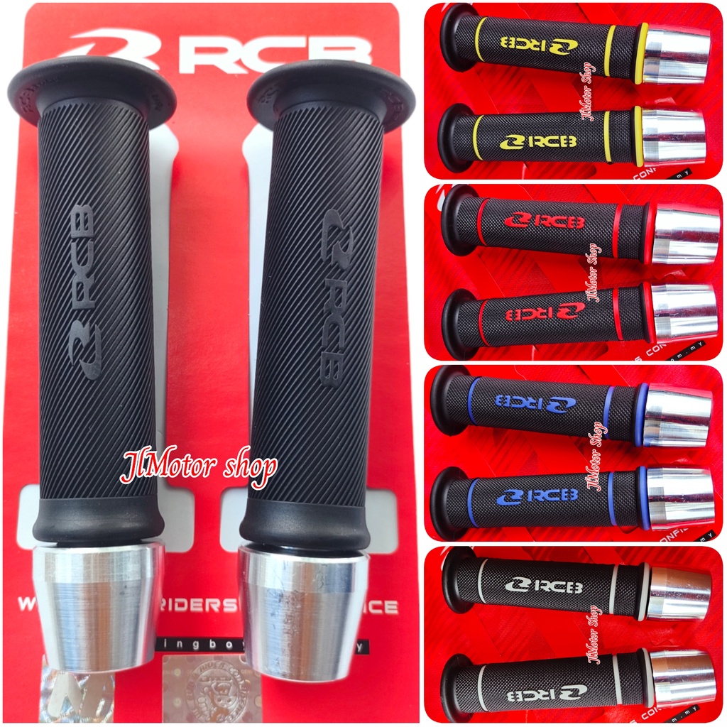 HANDFAT HANDGRIP GRIP RCB ORIGINAL HG66 HG55 Bulu Malaysia - Karet Stang Pegangan RCB HG 55 66 Plus Jalu Stang Merah Hitam Biru Kuning Grey HANDFAT RCB