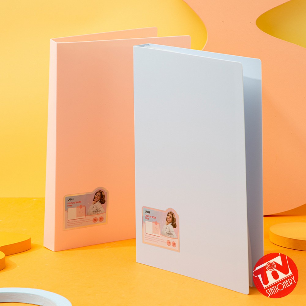 

[DELI X AGNEZ MO] Deli Display Book / Map Clear Holder / Dokumen Keeper F4 30 Slot