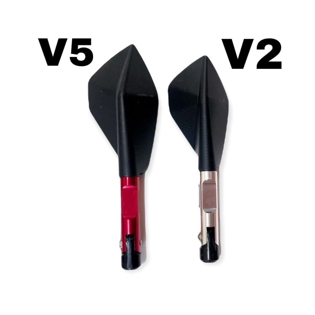 SPION TOMOK V5 JUMBO BESAR BIG KACA PUTIH ALUMINIUM CNC UNIVERSAL BISA UNTUK SEMUA MOTOR PCX NMAX XMAX KLX  DLL