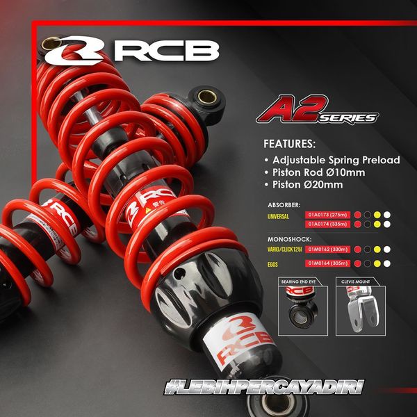 SHOCK BELAKANG RCB A2 SERIES HONDA VARIO 125 VARIO 150
