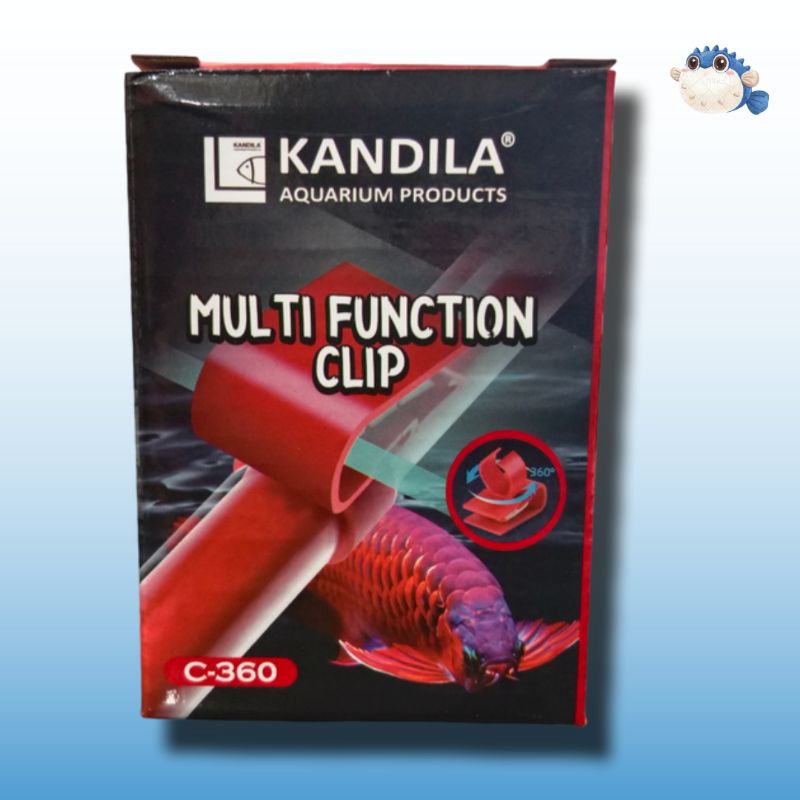 Klem / Clip Kop Dop Penempel Penjepit Lampu Led Aquarium Multi Function Clip KANDILA C 360