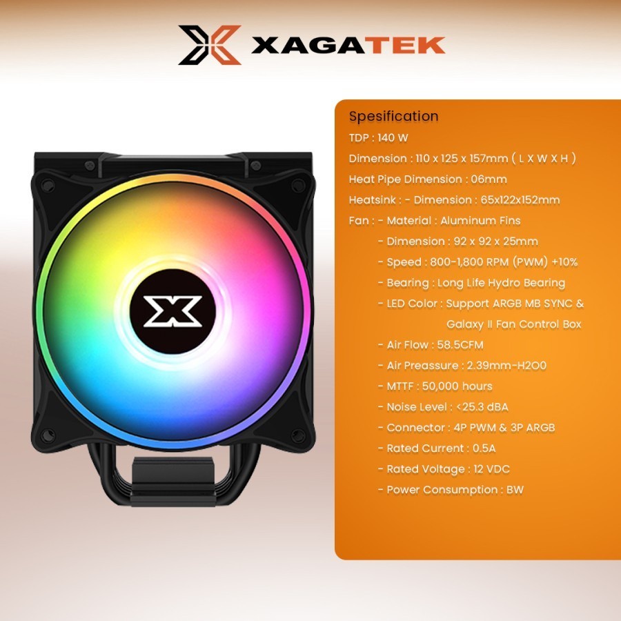 XIGMATEK WINDPOWER PRO-ARGB COOLER - CPU COOLER (COOLING)