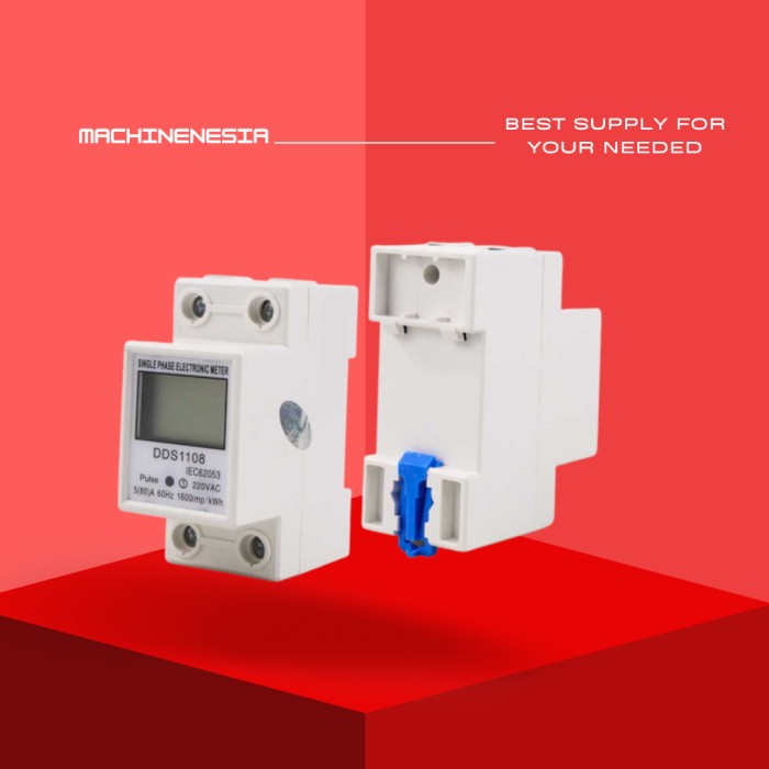 METERAN LISTRIK DIGITAL SINGLE PHASE 220V / DIN RAIL VOLTMETER / MCB