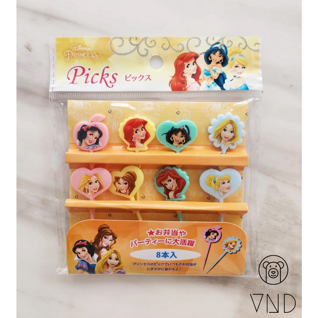 Disney Princess Bento Picks/ Tusuk Bekal Princess/ Hiasan Bento