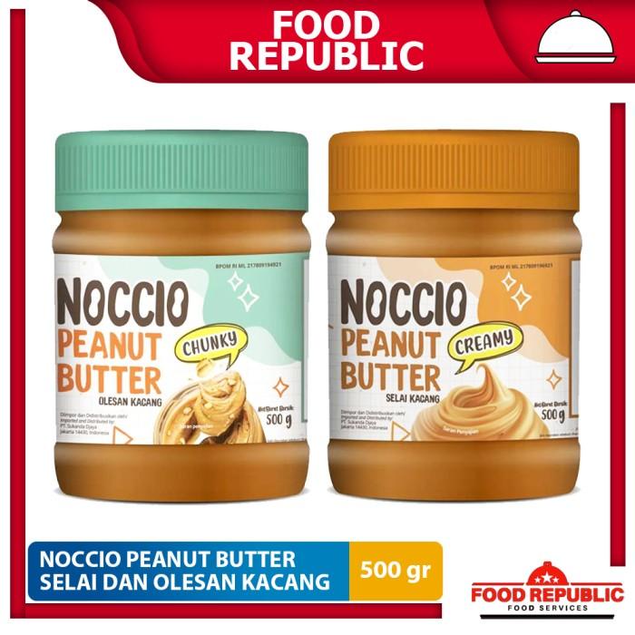 

Noccio Peanut Butter Creamy Chunky 500 gr Selai Olesan Kacang Halal