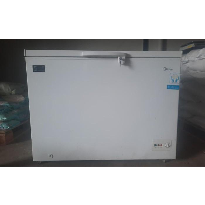 chest freezer midea hs 390 ck second/bekas