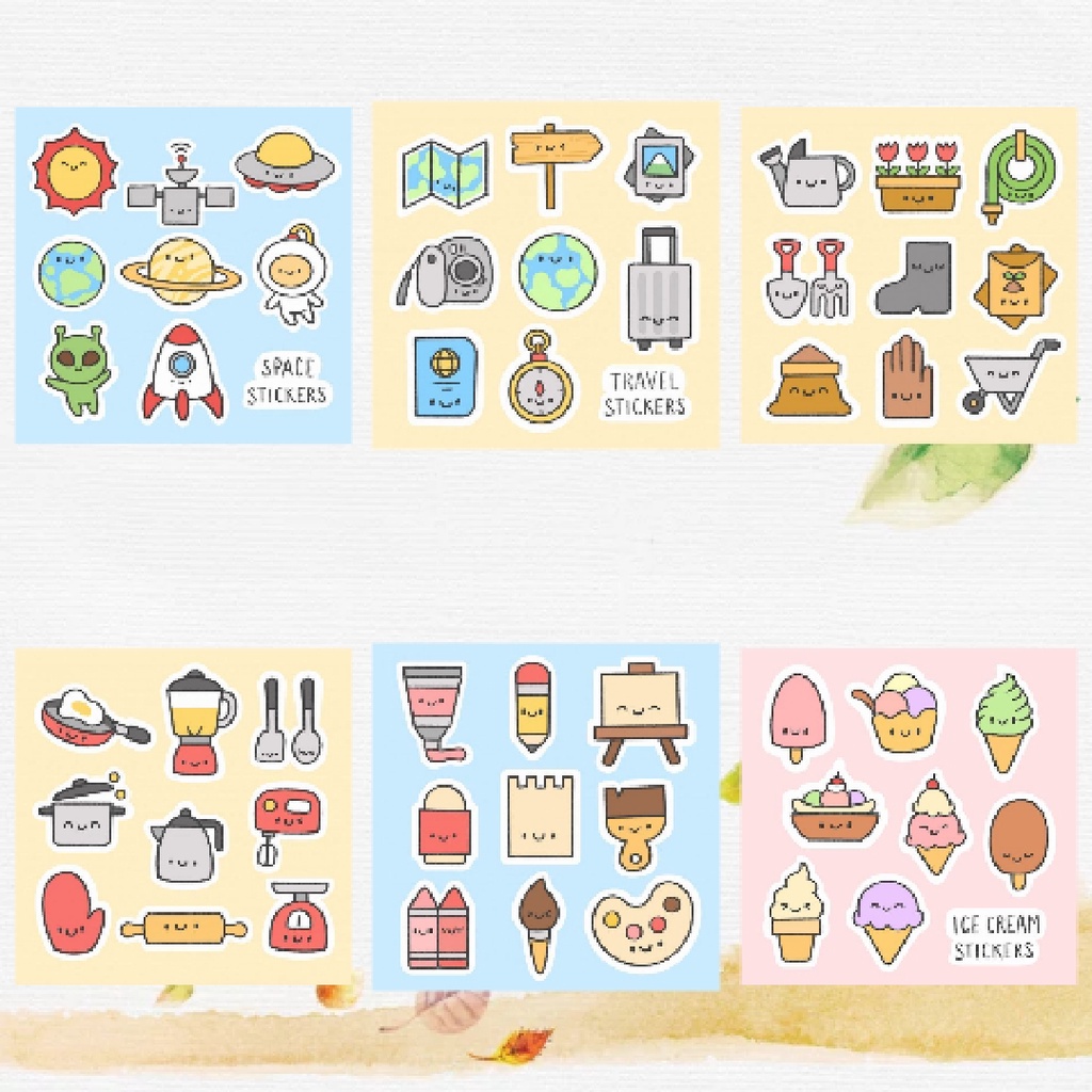 

Stiker Sheet Aesthetic 1 | Cute lucu Sticker Journal Buku Lembar Pack Estetik Jurnal Jurnaling Laptop Hp