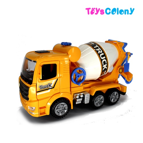 Mobil Truk Tanah Bump And Go - Mainan Mixer Truck Baterai