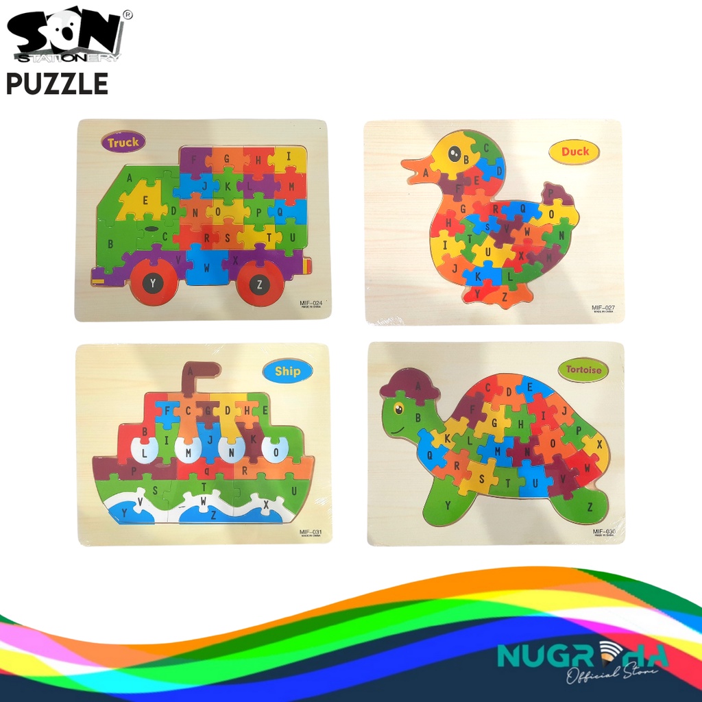

MAINAN PUZZLE ANAK KAYU MOTIF SON