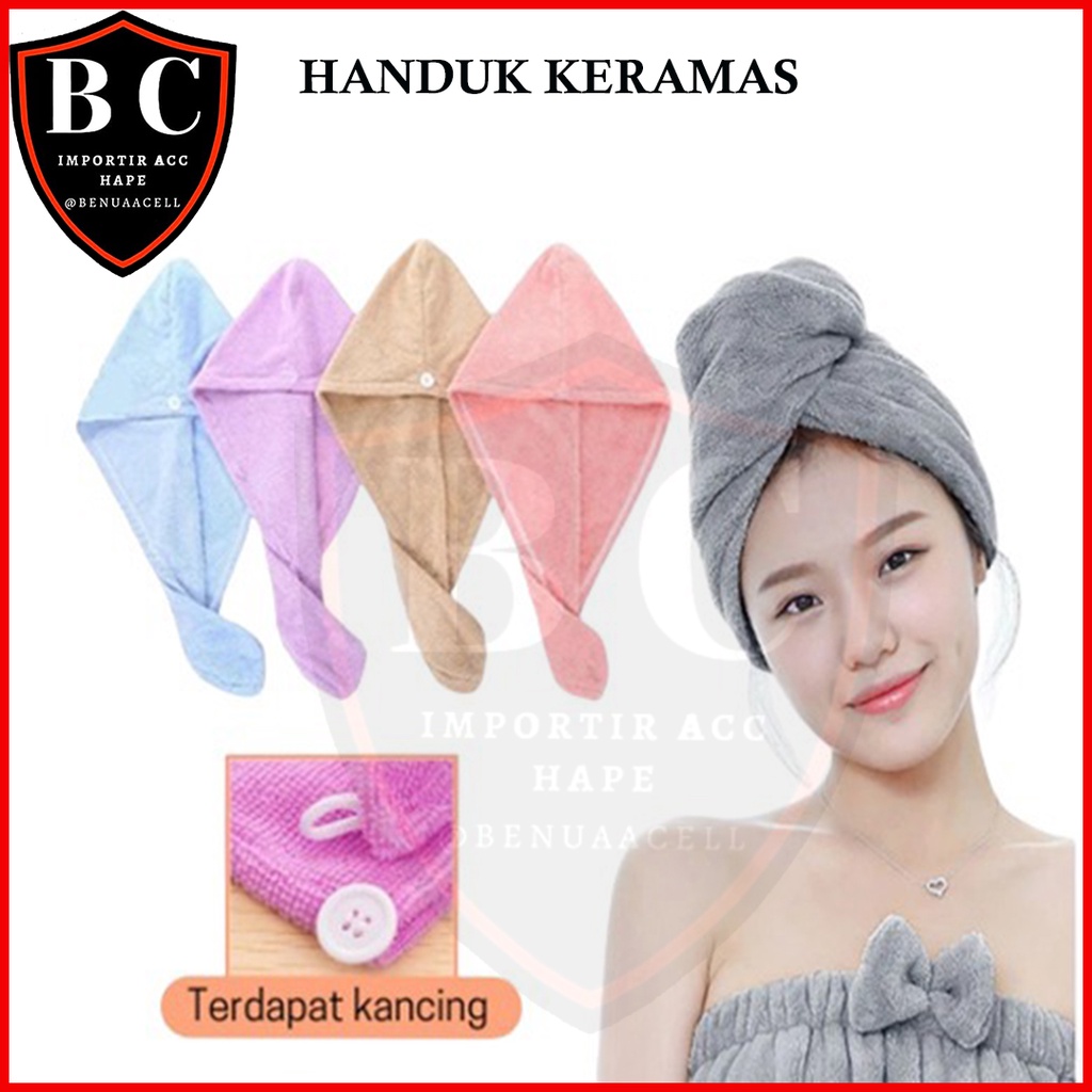 HANDUK KERAMAS MAGIC TOWEL / HANDUK KERAMAS CEPAT KERING / HEAD TOWEL