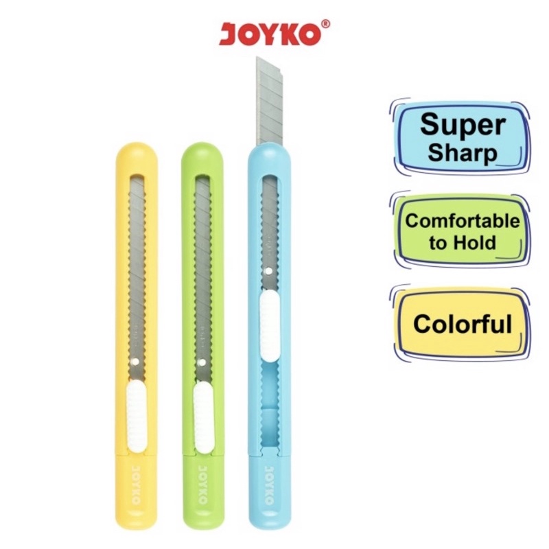 ( Ecer 1 Pc ) JOYKO - MINI PISAU CUTTER PORTABLE - PEMOTONG KERTAS KECIL JOYKO CU-503 / CU-505 / CU-506 / L500 / A300A