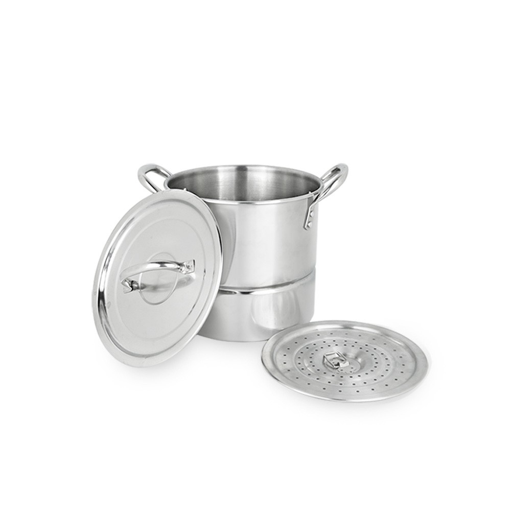 Stock Pot + Steamer Stainless Steel 26cm ,HST126 Golden Flying Fish