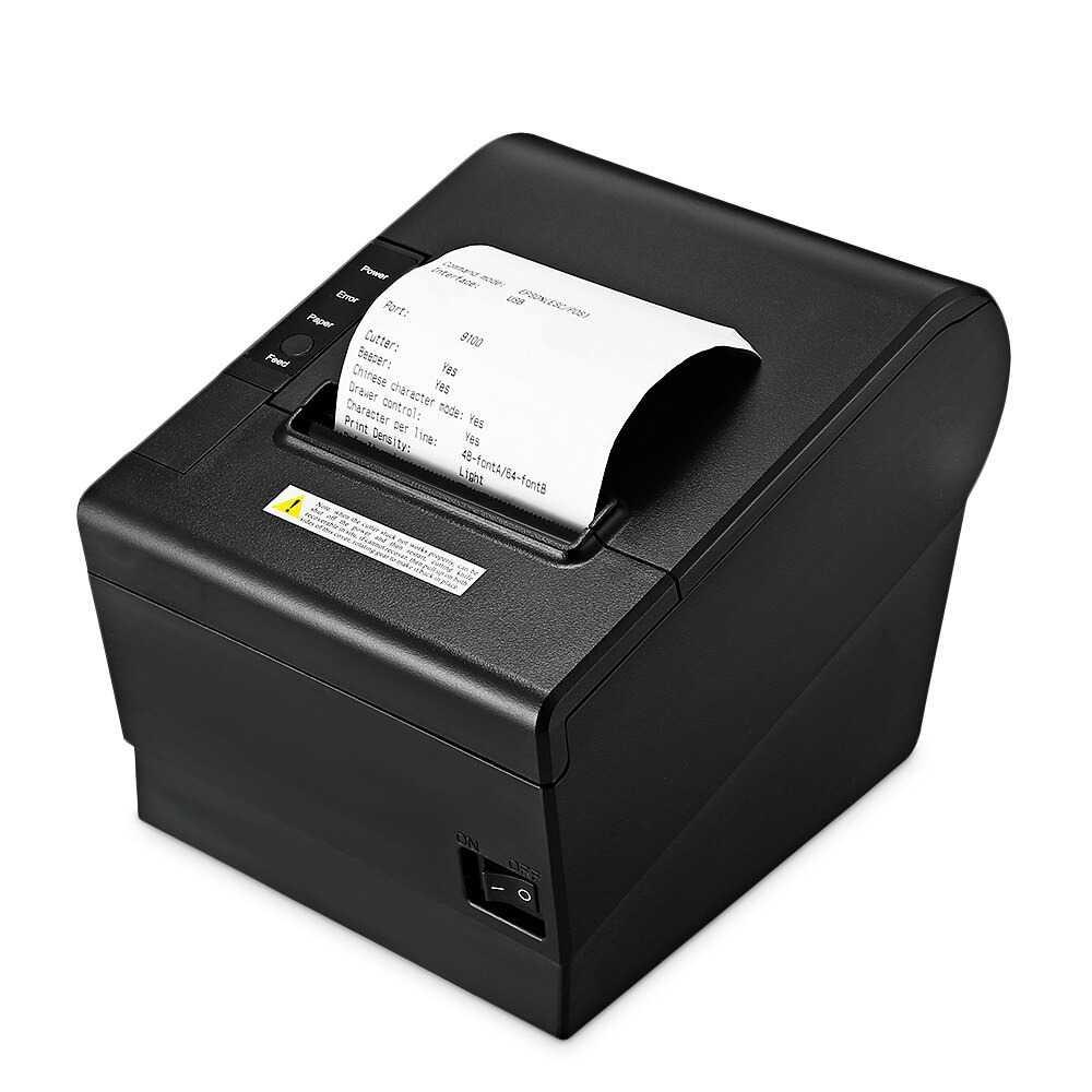 Printer Mini Thermal Printer POS USB Network Serial Port 80 mm - JP80H-USE - Black