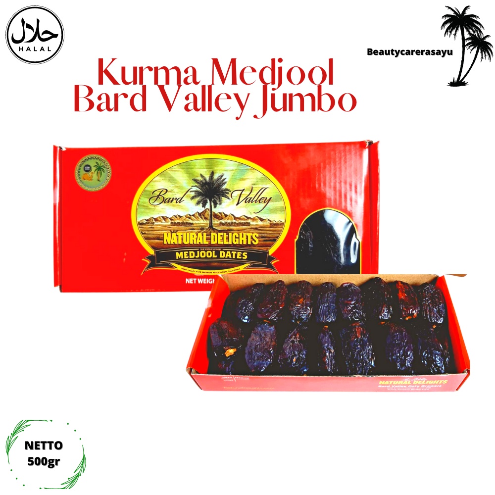 

Kurma Medjool Jumbo 500gr / Kurma Medjool Natural Delight / Medjool Fresh Dates / Brad Valley Original